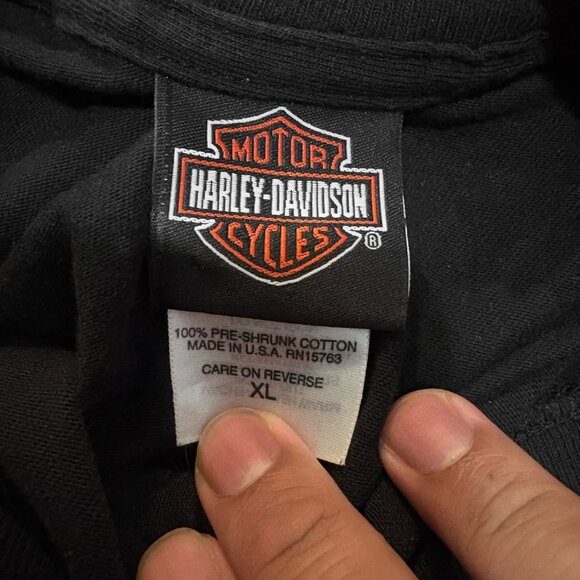 Harley Davidson Chicago (2005) Retro Graphic T Shirt - Picture 4 of 5